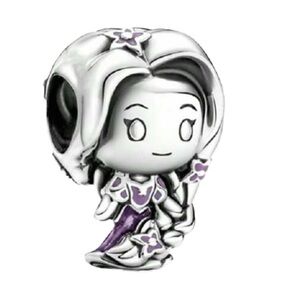 S925 Sterling Silver Disney Inspired Tangled RAPUNZEL Charm - NWT